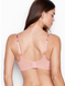 Розовый комплект белья из сеточки Victoria’s Secret Unlined Mesh, 32D, XS