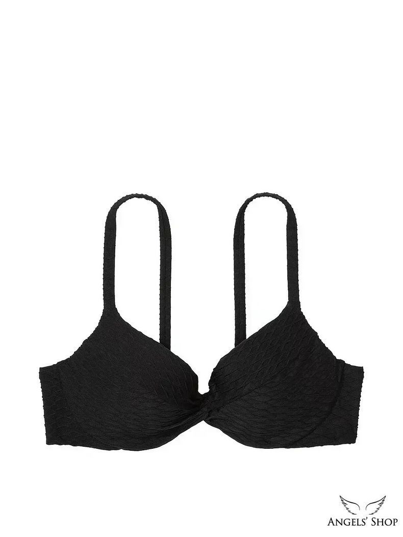 Черный раздельный купальник Mix & Match Twist Push-Up Bikini Victoria's Secret