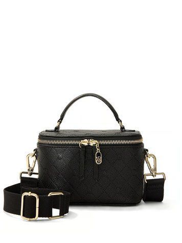 Сумка чёрная Train Case Crossbody Bag черный