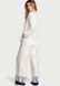 Белая сатиновая пижама Victoria's Secret The Satin Long PJ Set, S