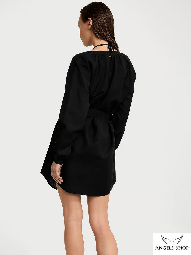 Рубашка-платье Beachwear Linen Easy Button-Up Dress