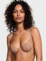 Бюстгальтер Sheer Shine Unlined Low-Cut Demi Bra бежевый