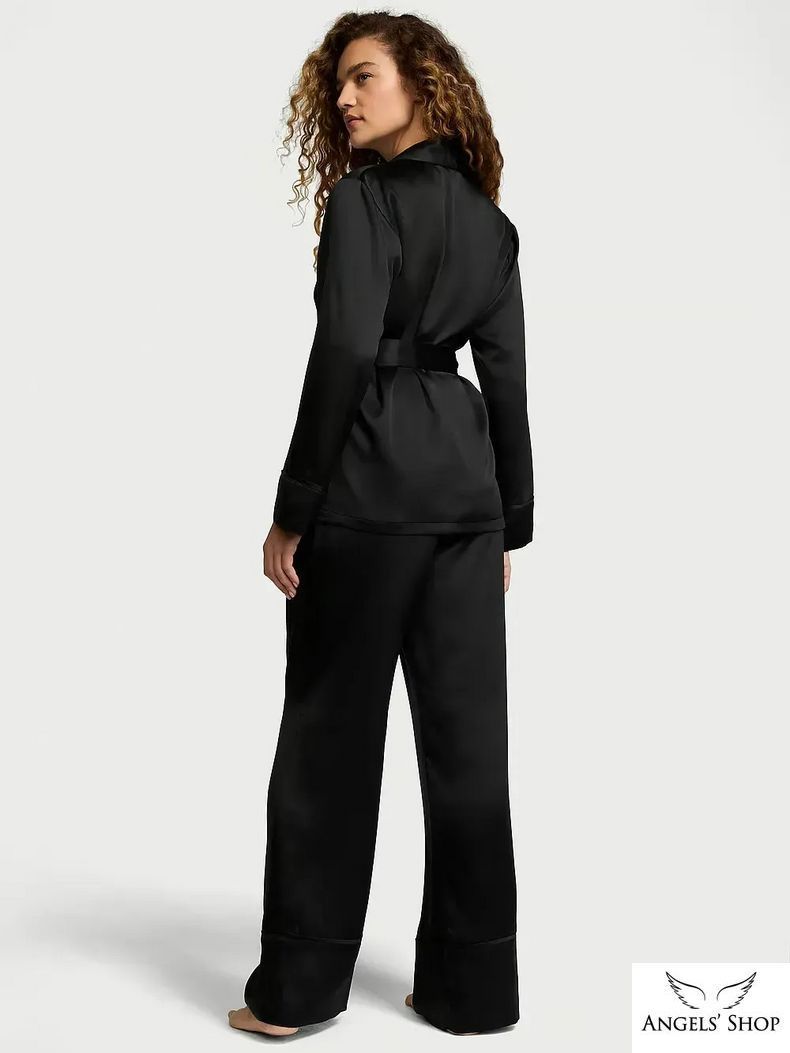 Сатиновая пижама Satin Long Pajama Set Victoria's Secret