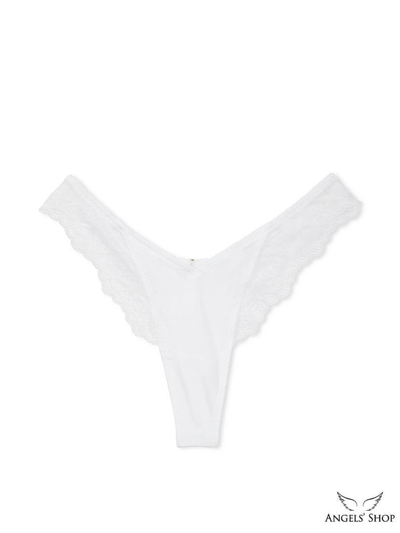 Трусики-стрінги Rose Lace-Trim High-Leg Thong Panty