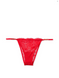 Женские кружевные красные трусики Victoria's Secret Lace & Ring Hardware Brazilian Panty, M