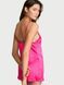 Сатинова нічна сорочка Tease Satin Lace-Trim Mini Slip Dress