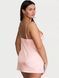 Сатиновий пеньюар поцілунок Tease Satin Lace-Trim Mini Slip Dress рожевий