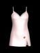 Сатиновий пеньюар поцілунок Tease Satin Lace-Trim Mini Slip Dress рожевий