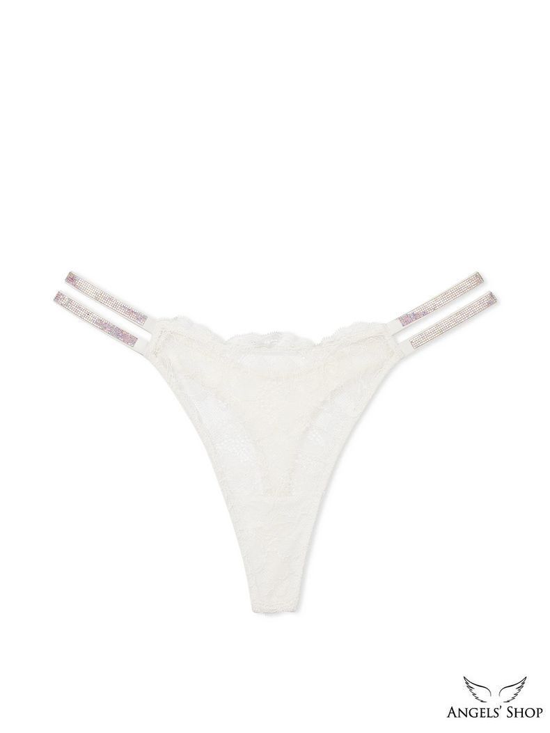 Женские трусики стринги со стразами Double Shine Strap Lace Victoria's Secret, XS