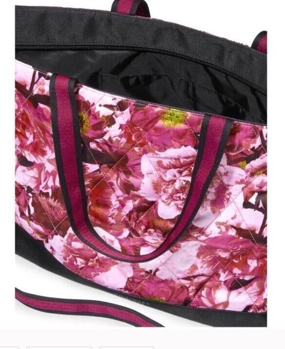 Розовая пляжная сумка Victoria’s Secret Stripe Tote