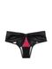 Женские трусики с вырезами и бантом Victoria's Secret Micro & Satin Bow Ouvert Cheeky Panty, L