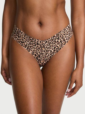 Леопардові трусики-стрінги No-Show Thong Panty леопардовий