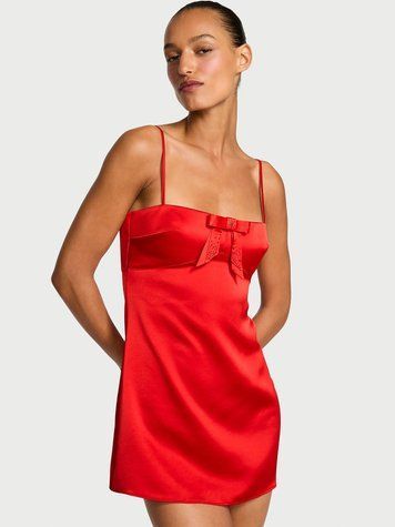 Сукня-комбінація Twinkle Bow Satin Mini Slip Dress