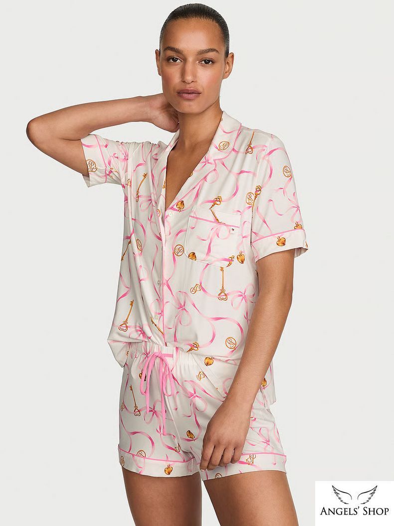 Пижама SoSoft&trade; Modal Short Pajama Set белый