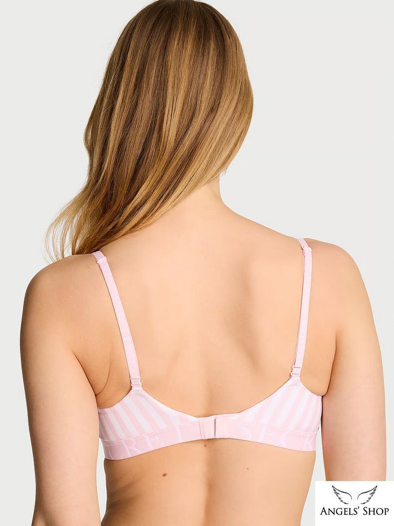 Бюстгальтер Cotton Exploded Logo Lightly Lined Wireless Bra Victoria&rsquo;s Secret