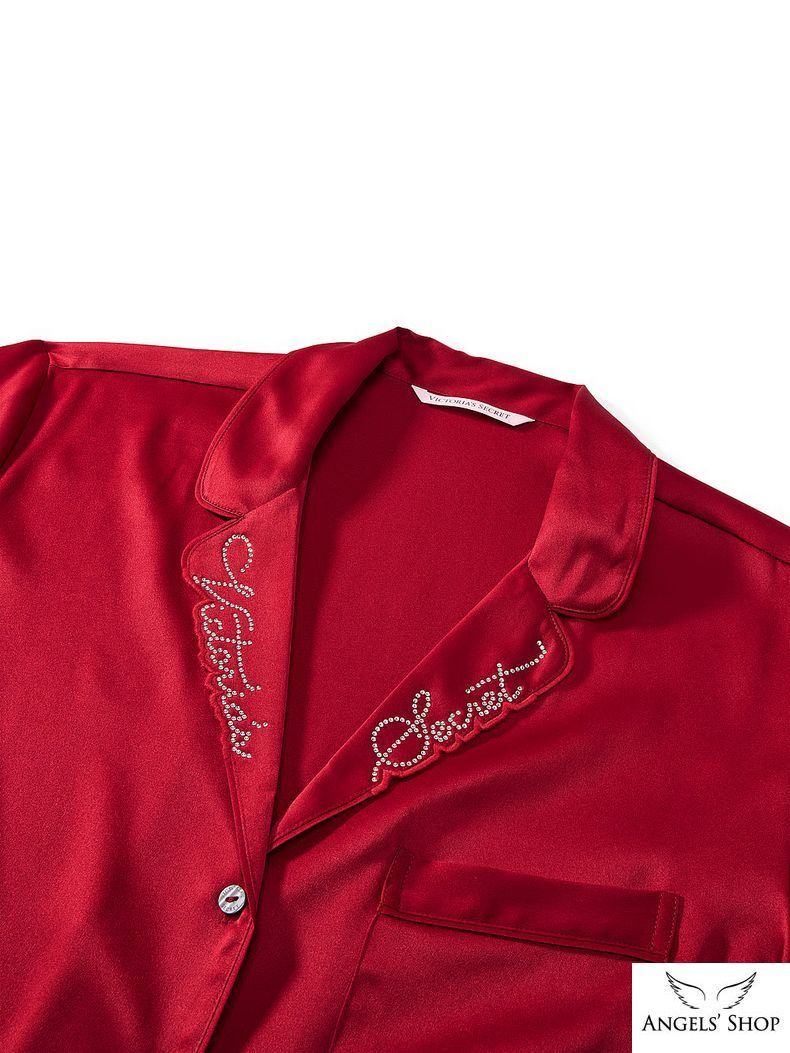 Піжама Victoria&rsquo;s Secret Signature Satin Short Pajama Set