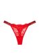 Женские красные трусики со стразами Victoria's Secret Bombshell Shine V-string Panty купить в Киеве Angels Shop, XS