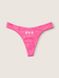 Женские розовые коттоновые трусики стринги от PINK Victoria's Secret, XS