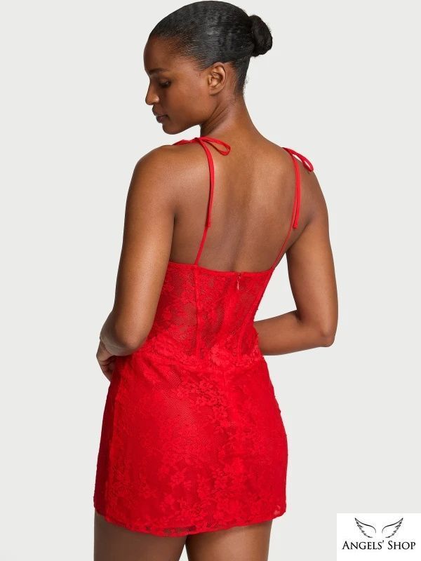 Платье-комбинация Lace Corset Slip Dress