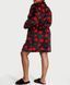 Плюшевый халат с сердечками Victoria's Secret Logo Short Cozy Robe, XS\S