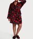 Плюшевый халат с сердечками Victoria's Secret Logo Short Cozy Robe, XS\S