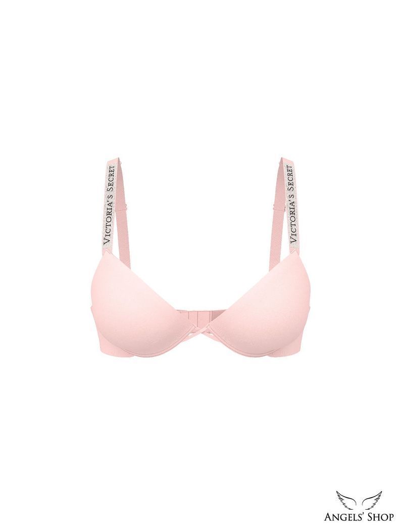 Рожевий бюстгальтер Logo Shine Strap Lightly Lined Low-Cut Demi Bra рожевий