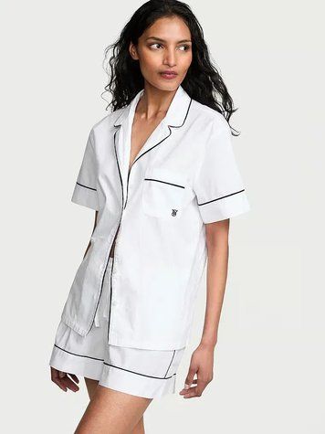 Пижама Heritage Cotton Short Pajama Set Victoria's Secret