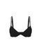 Чорний бюстгальтер Logo Shine Strap Lightly Lined Low-Cut Demi Bra чорний