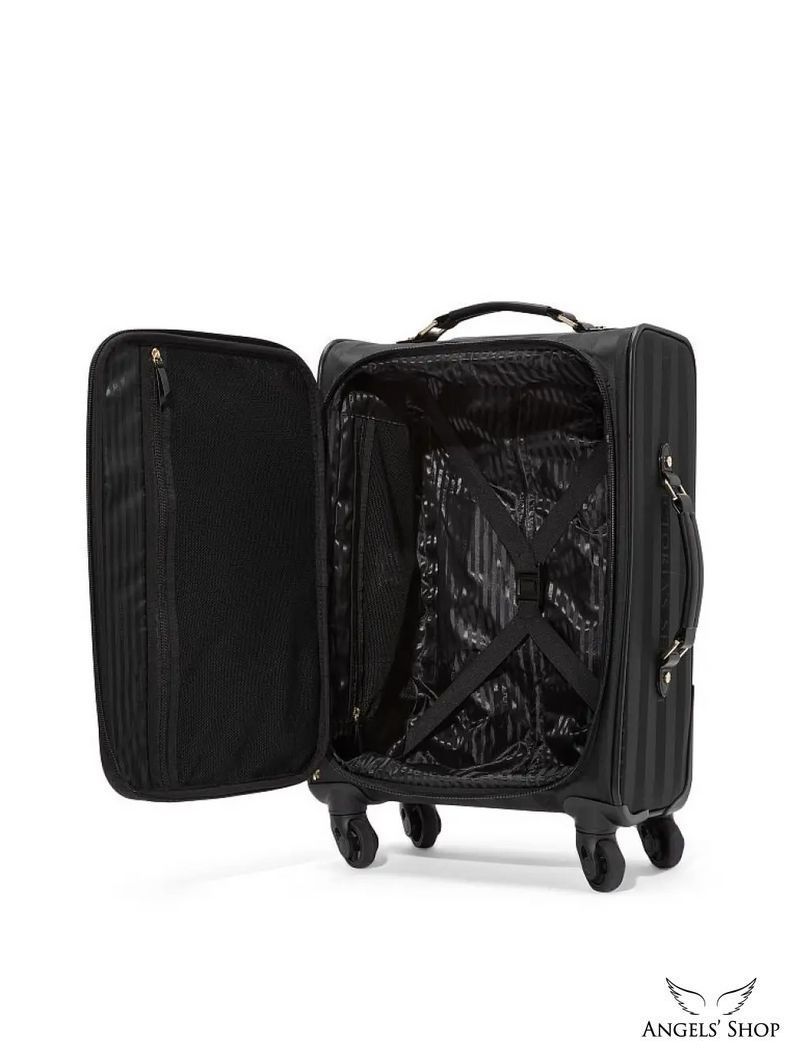 Валіза Victoria's Secret Black Stripe Carry On Rolling Luggage