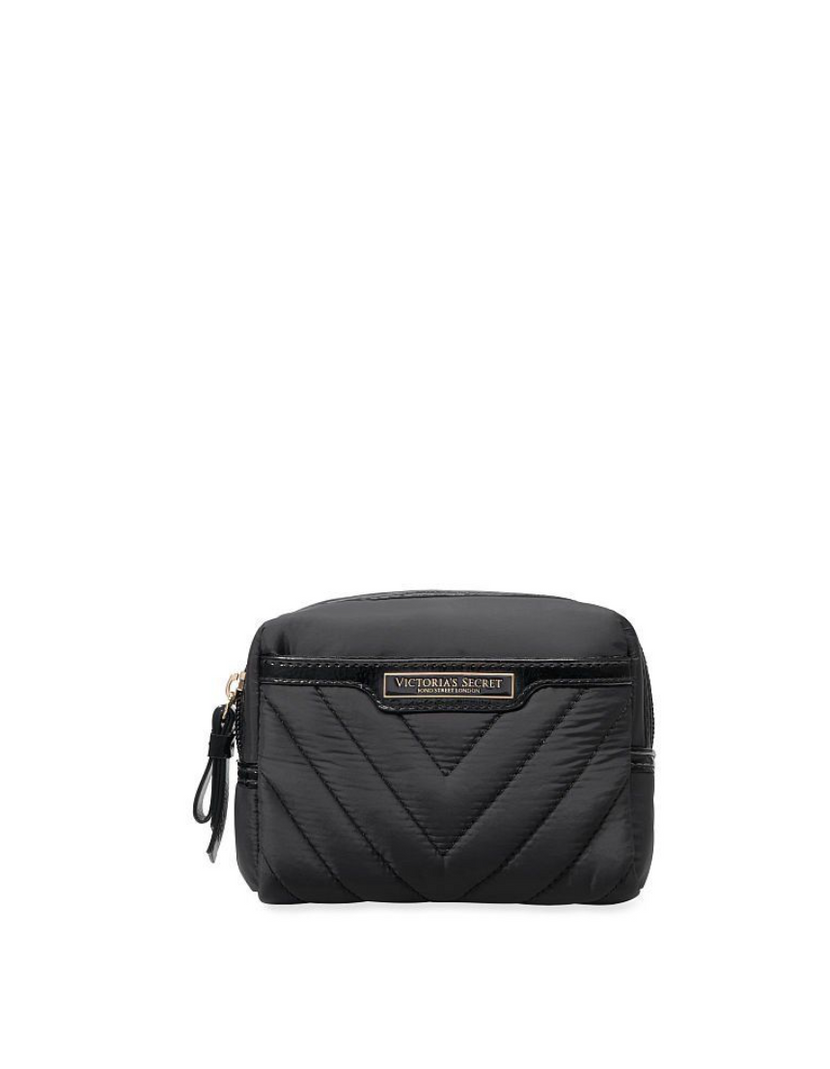 Черная мини-косметичка Victoria’s Secret Gloss & Go Mini Bag