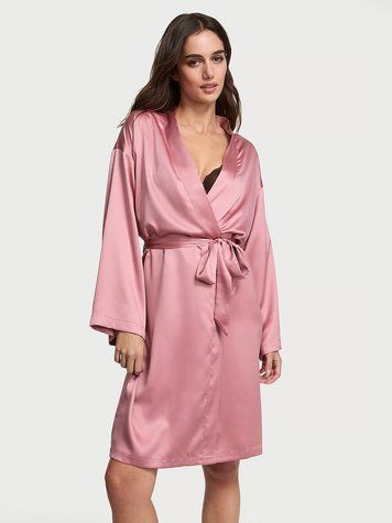 Сатиновий халат Satin Midi Robe Victoria&rsquo;s Secret, XS\S