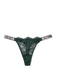 Зелений мереживний комплект білизни зі стразами Victoria’s Secret Embelished Strap Crystal Logo, 34B, XS
