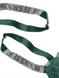 Зеленый кружевной комплект белья со стразами Victoria’s Secret Embelished Strap Crystal Logo, 34B, XS