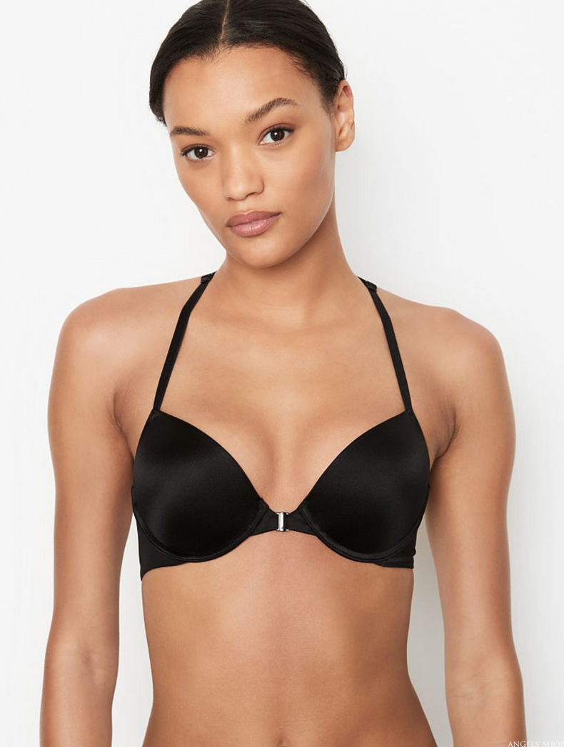 Чорний комплект білизни зі стразами Victoria’s Secret Bombshell Shine Strap, 32B, XS