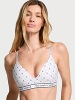 Белый бюстгальтер VS Lightly Lined Wireless Cotton Bra белый