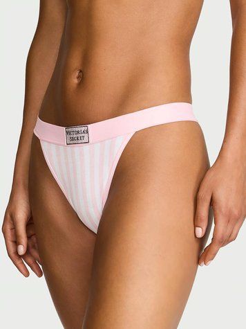 Трусики-бразиліани FS 2026 Logo Cotton Shine Patch 90s Brief Panty в смужку