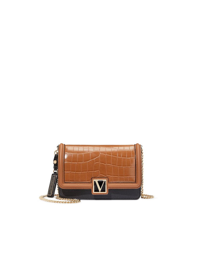 Коричневая сумка Victoria’s Secret The Victoria Mini Shoulder Bag