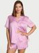 Сатиновая пижама Glazed Satin Heart Short Pajama Set Victoria's Secret