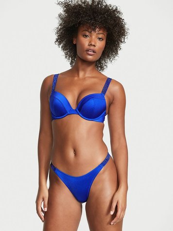 Синий раздельный купальник Victoria's Secret Mix-and-Match Twist, 34B, XS