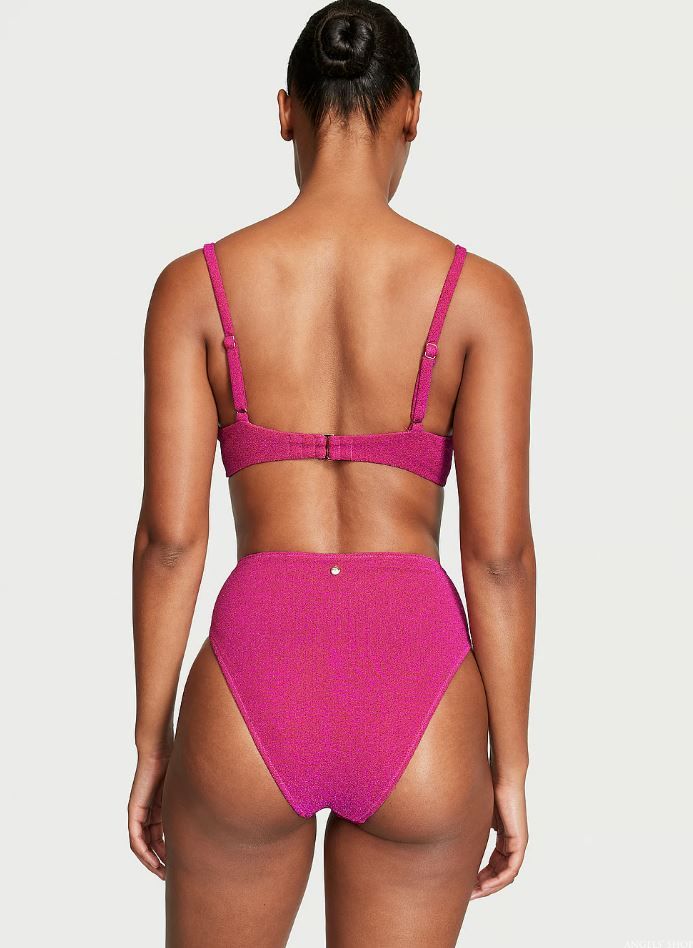 Розовый раздельный купальник Victoria's Secret Mix-and-Match Twist, 34B, XS