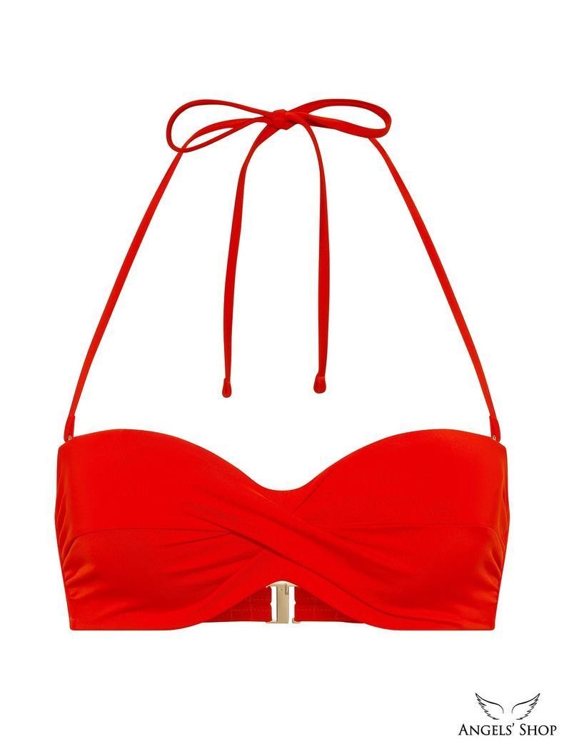 Роздільний купальник Twist Push-Up Bandeau Bikini Victoria's Secret, червоний, 34A, XS