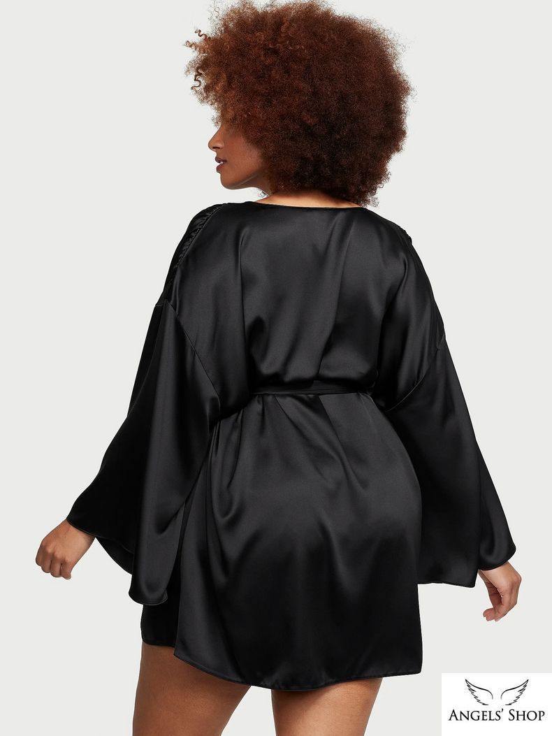 Сатиновий халат Satin Short Robe Victoria&rsquo;s Secret