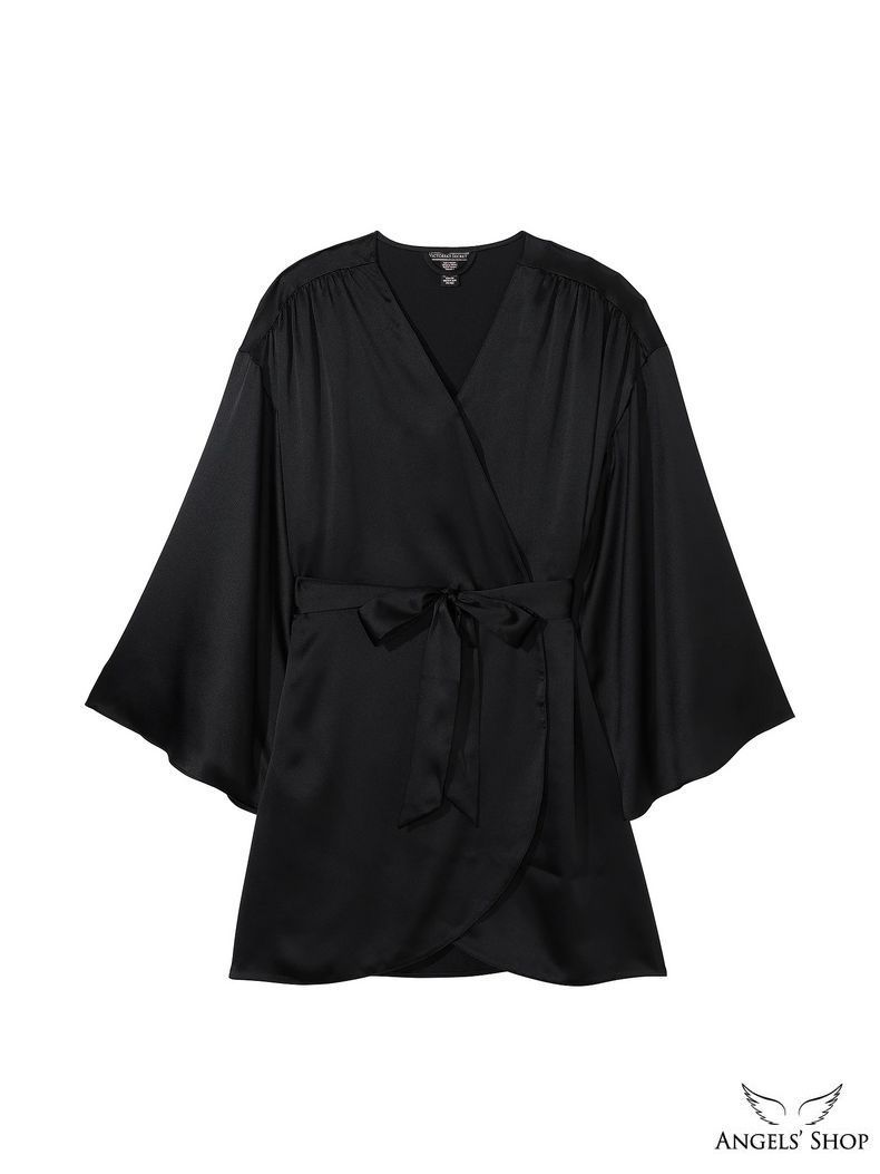 Сатиновий халат Satin Short Robe Victoria&rsquo;s Secret