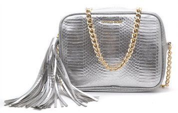 Серебристая сумка кросс-боди Victoria's Secret Official Crossbody Bag Of The Fashion Show Silver With Chain