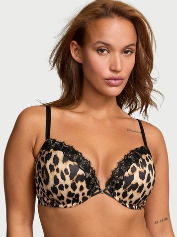 Бюстгальтер Smooth Lace-Trim Push-Up Bra, 32D