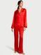 Сатинова піжама Glazed Satin Heart Long Pajama Set Victoria's Secret рожевий