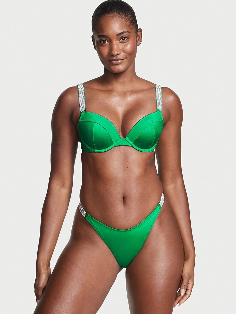 Зелений роздільний купальник Victoria's Secret Mix-and-Match Twist, 34B, XS