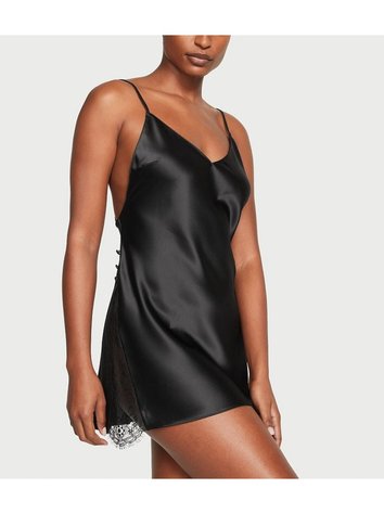 Платье/Ночная Рубашка Слип Дрес Victoria's Secret Icon Satin Mini Slip, M