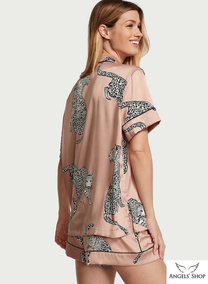 Сатинова піжама з шортами Victoria's Secret Satin Short PJ Set, S