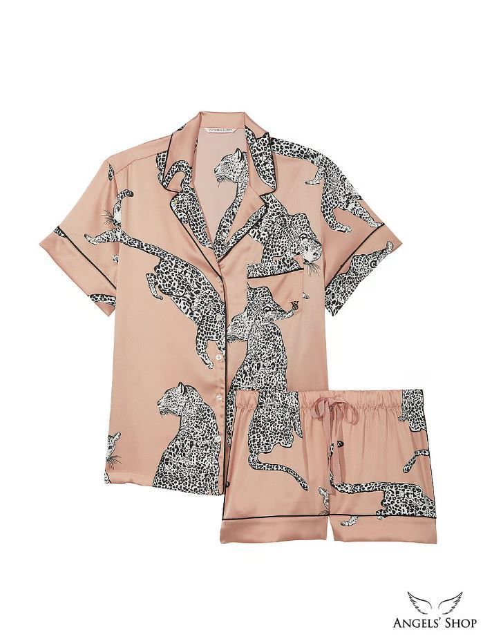 Сатинова піжама з шортами Victoria's Secret Satin Short PJ Set, S